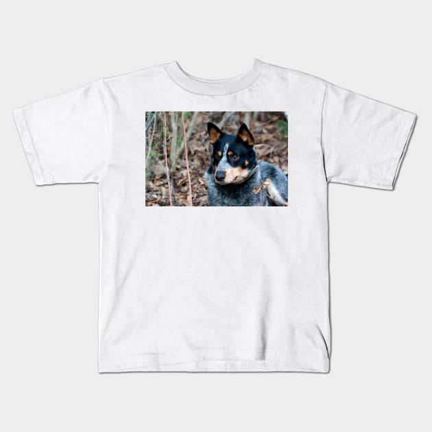 Blue Healer Friend Kids T-Shirt by pcfyi